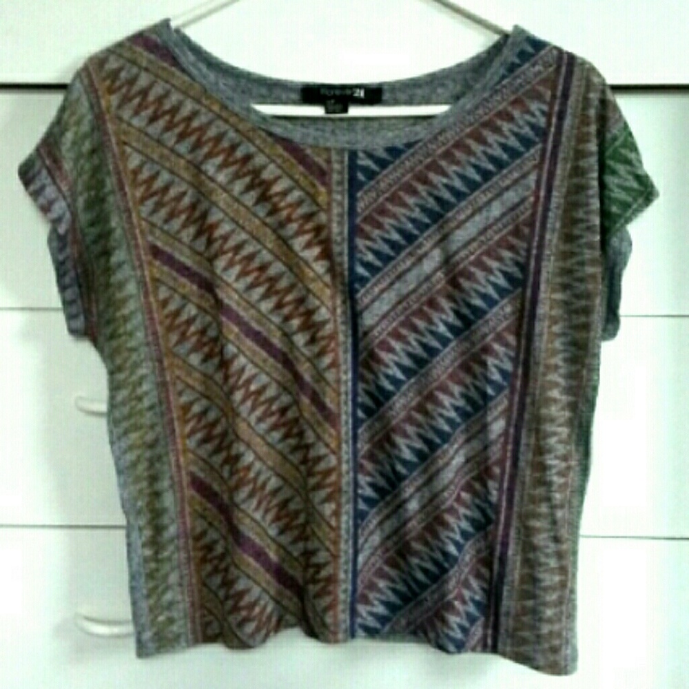 Vibrant top with grey back